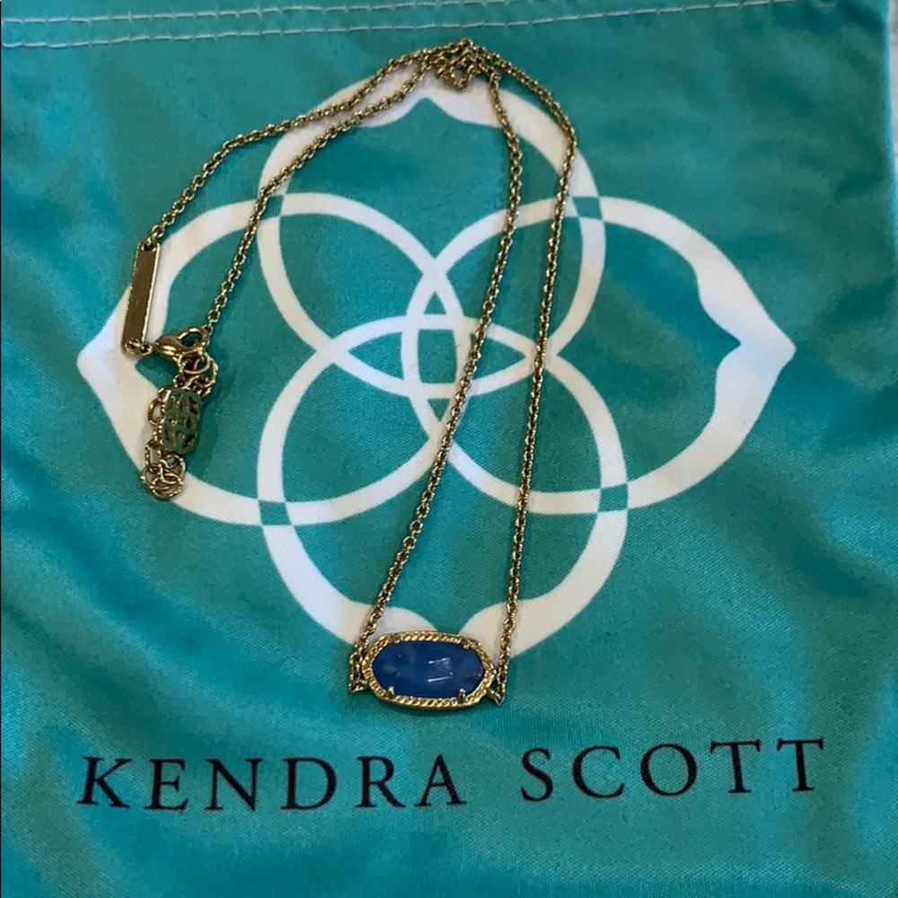 Kendra Scott Elise necklace - Gold and Periwinkle
